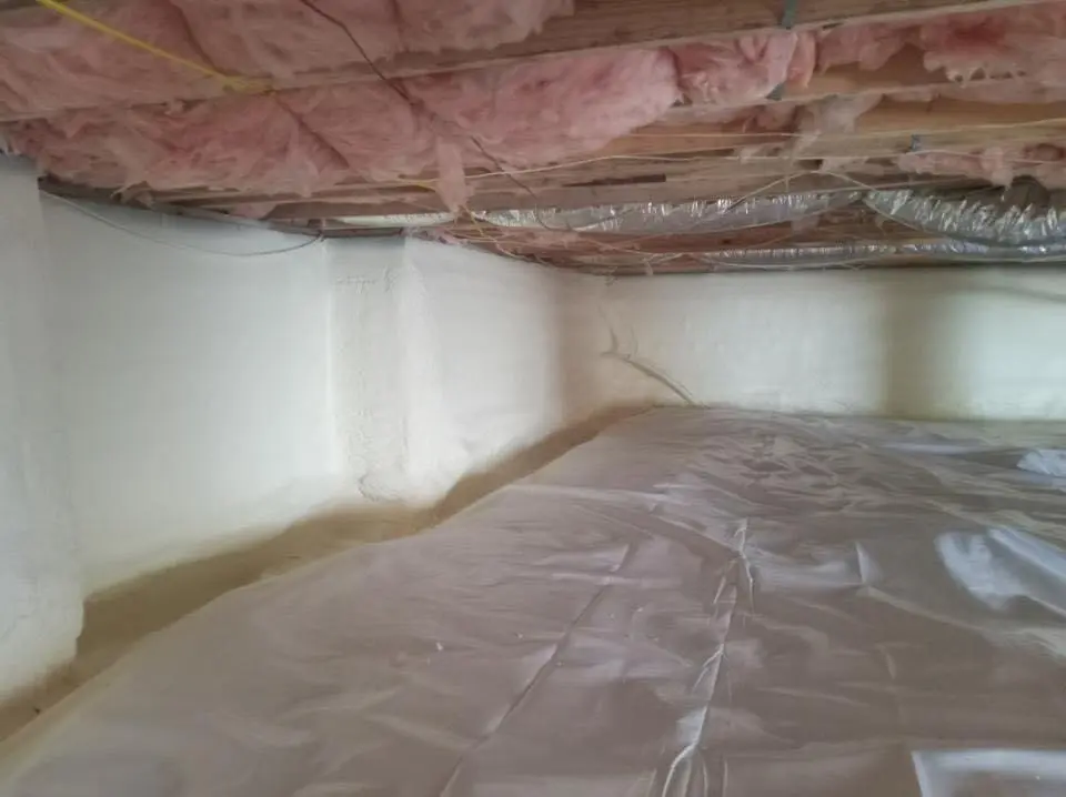 Crawl space encapsulation with closed-cell spray foam for Metal Roof Coating in Fort Payne